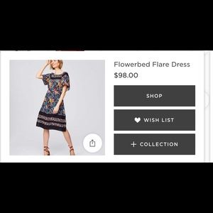 Ann Taylor Loft flower dress- so flattering!!